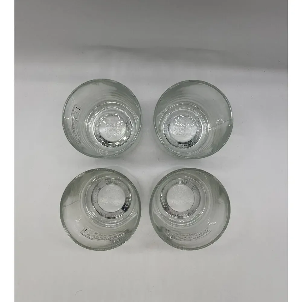 Ketel One Vodka Glasses Low Ball Italy Made Commemorative Crest Set of 4